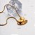 Colar de pingente em forma de coração banhado a ouro 18K - Imagem 7