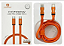 Cabo Tipo C P/ Tipo C Hmaston Turbo 100W 1M - Sjx43 (Laranja) - Imagem 1