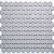 Pastilha Atlas Hexagonal Inox 2,5 x 2,5 caixa 1,43 m² - Imagem 1