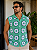 Camisa Masculina Crochê Florida Verde M - Imagem 1