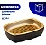 Saboneteira De Bancada Preto Dourado Fosco Banheiro Lavabo Porta Sabonete Barra Arthi - Imagem 3