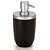 Dispenser Porta Sabonete Líquido Pia Banheiro Lavabo ~ Arthi Preto Com Cromado - Imagem 2