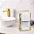 Suporte Porta Toalha De Bancada P/ Lavabo Banheiro Dourado Fosco Luxo Arthi - Imagem 2