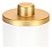 Porta Algodão Cotonete Multiuso C/tampa 15cm 500ml Arthi Branco/Dourado Fosco - Imagem 4