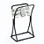 Suporte Porta Toalha De Bancada Para Lavabo Banheiro Luxo ~ Arthi Black - Imagem 5