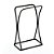 Suporte Porta Toalha De Bancada Para Lavabo Banheiro Luxo ~ Arthi Black - Imagem 4