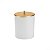 Lixeira 5 Litros Multiuso Com Tampa Plástico Diversas Cores Branco/dourado - Imagem 4