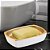 Saboneteira Conceito Luxo Moderno Branco Dourado Fosco Arthi - Imagem 3