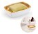 Saboneteira Conceito Luxo Moderno Branco Dourado Fosco Arthi - Imagem 4