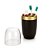Kit Luxo 4 Acessórios Banheiro ~ Arthi Black com Dourado - Imagem 3