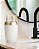 Kit Luxo 4 Acessórios Banheiro ~ Arthi Branco com Dourado - Imagem 3