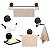 Kit Acessórios Banheiro 5 Peças Sucção Black ~ Arthi Preto - Imagem 2