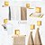Kit Acessórios Banheiro 6 Peças Sem Furo 3M Dourado ~ Arthi - Imagem 2