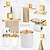 Kit Acessórios Banheiro 8 Peças Sem Furo 3M Dourado ~ Arthi - Imagem 1