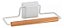 Porta Toalha De Rosto Suporte Aço Bambu 3M Eco Design Athi Branco - Imagem 2