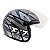 Capacete De Moto Fly F17 Hg Velox Preto Com Grafite  58 - Imagem 1