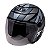 Capacete De Moto Fly F17 Hg Velox Preto Com Grafite  60 - Imagem 5