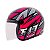 Capacete de Moto Fly F17 HG Velox Preto com Rosa  56 - Imagem 2