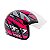 Capacete de Moto Fly F17 HG Velox Preto com Rosa  58 - Imagem 1