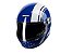 Capacete Bieffe Uno Eternal Azul E Branco ~ Old School Classic - Imagem 2