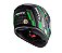 Capacete Fechado Moto Bieffe B12 Strada ~ Preto Fosco Verde - Imagem 5