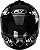 Capacete Fly Young HG Lyrcal Preto com Branco  52 - Imagem 3