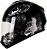 Capacete Fly Young HG Lyrcal Preto com Branco  52 - Imagem 2