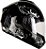 Capacete Fly Young HG Lyrcal Preto com Branco  52 - Imagem 1