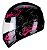 Capacete de Moto Fly F9 Lyrical Preto Com Rosa  56 - Imagem 2
