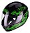 Capacete de Moto Fly F9 HG Flash Preto com Verde  62 - Imagem 4