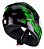 Capacete de Moto Fly F9 HG Flash Preto com Verde  62 - Imagem 3