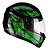 Capacete de Moto Fly F9 HG Flash Preto com Verde  58 - Imagem 5