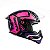 Capacete Moto Bieffe B12 Phanton Preto Fosco pink  58 - Imagem 1