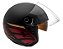 Capacete Allegro Soul Preto Fosco Rubro ~ Bieffe  56 - Imagem 1