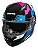 Capacete B40 Spect Preto Rosa Com Viseira Solar ~ Bieffe  56 - Imagem 5