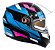 Capacete B40 Spect Preto Rosa Com Viseira Solar ~ Bieffe  58 - Imagem 2
