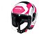 Capacete Allegro Reverse Branco Pink Brilhante ~ Bieffe  58 - Imagem 3