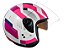 Capacete Allegro Reverse Branco Pink Brilhante ~ Bieffe  58 - Imagem 2