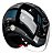 Capacete Allegro Reverse Preto Com Grafite Viseira Interna ~ Bieffe  60 - Imagem 5