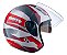 Capacete Allegro Vtr Branco Perolado Com Rubro ~ Bieffe - Imagem 4