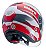 Capacete Allegro Vtr Branco Perolado Com Rubro ~ Bieffe - Imagem 3