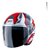 Capacete Allegro Vtr Branco Perolado Com Rubro ~ Bieffe - Imagem 2