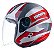 Capacete Allegro Vtr Branco Perolado Com Rubro ~ Bieffe - Imagem 1