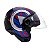 Capacete Aberto Freeway M Play Preto Azul Brilhante ~ Peels  62 - Imagem 1