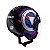 Capacete Aberto Freeway M Play Preto Azul Brilhante ~ Peels  56 - Imagem 4