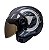 Capacete Aberto Freeway M Play Preto Grafite Fosco ~ Peels  58 - Imagem 1