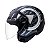 Capacete Aberto Freeway M Play Preto Grafite Fosco ~ Peels  56 - Imagem 5