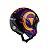 Capacete Aberto Freeway M Play Preto Roxo Brilhante ~ Peels  58 - Imagem 4
