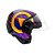 Capacete Aberto Freeway M Play Preto Roxo Brilhante ~ Peels  58 - Imagem 1