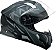 Capacete Escamoteavel Oculos Bieffe Bdynamic Preto Fosco Grafite  60 - Imagem 1